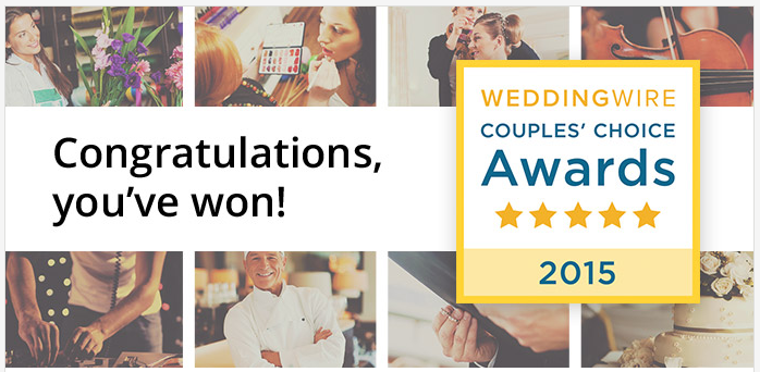 2015 Wedding wire couples' choice award