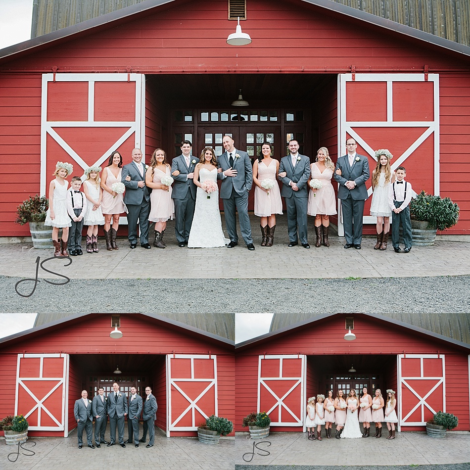  red barn studio wedding in Chehalis washington during spring time photos by Jenny Storment Photography