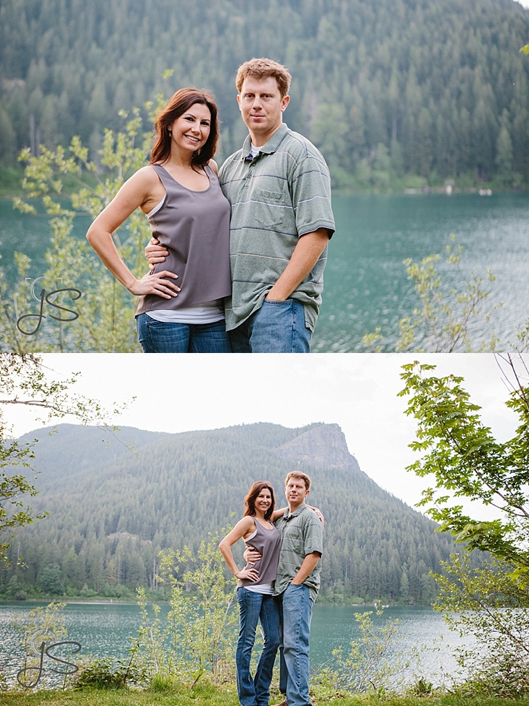 engagement photos at Rattlesnake Lake outside North Bend, WA by Jenny Storment Photography 
