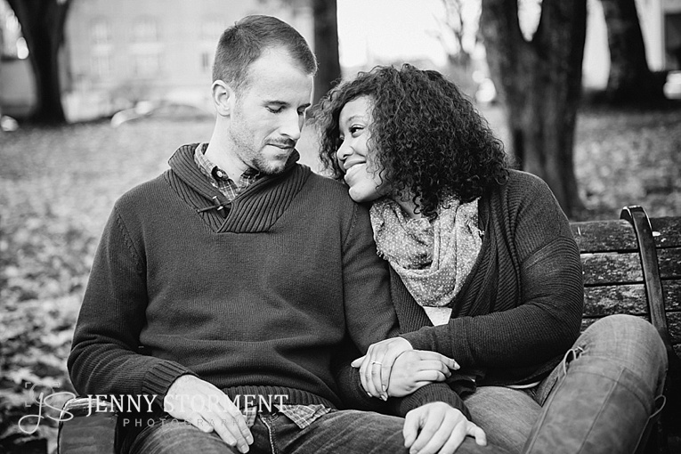 autumn engagement session in Wright Park located in Tacoma Washington engagement photos by Jenny Storment-27